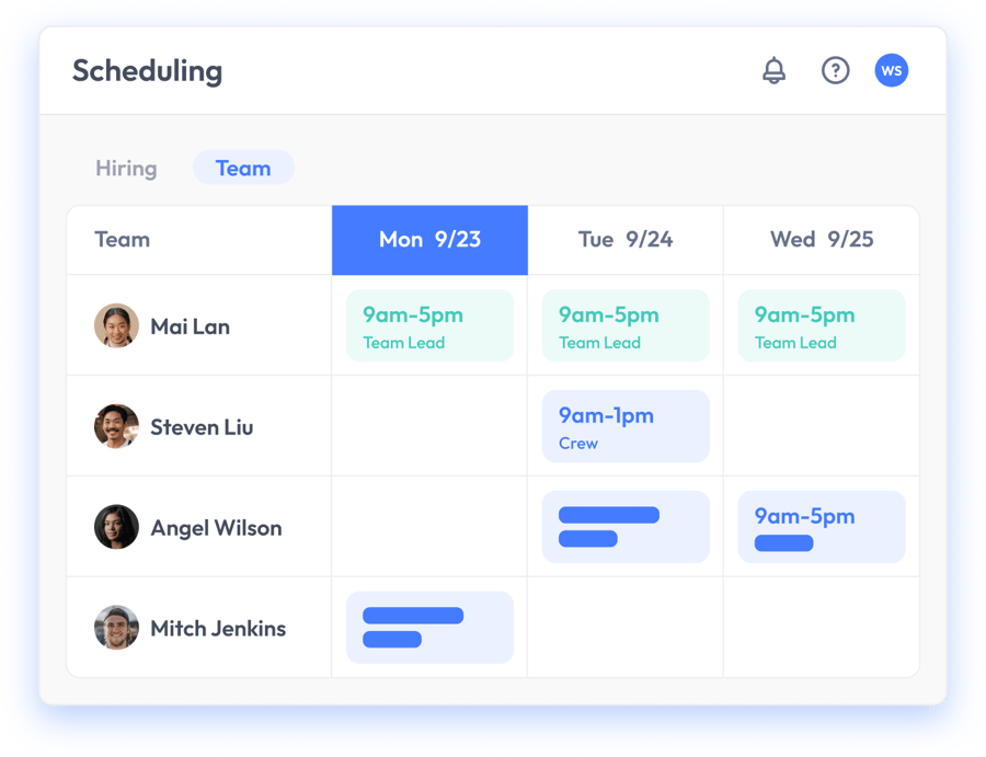 Time and Scheduling | Workstream