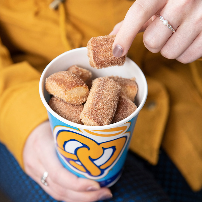 auntie annes pretzels in a cup-1