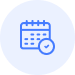 automated self scheduling icon