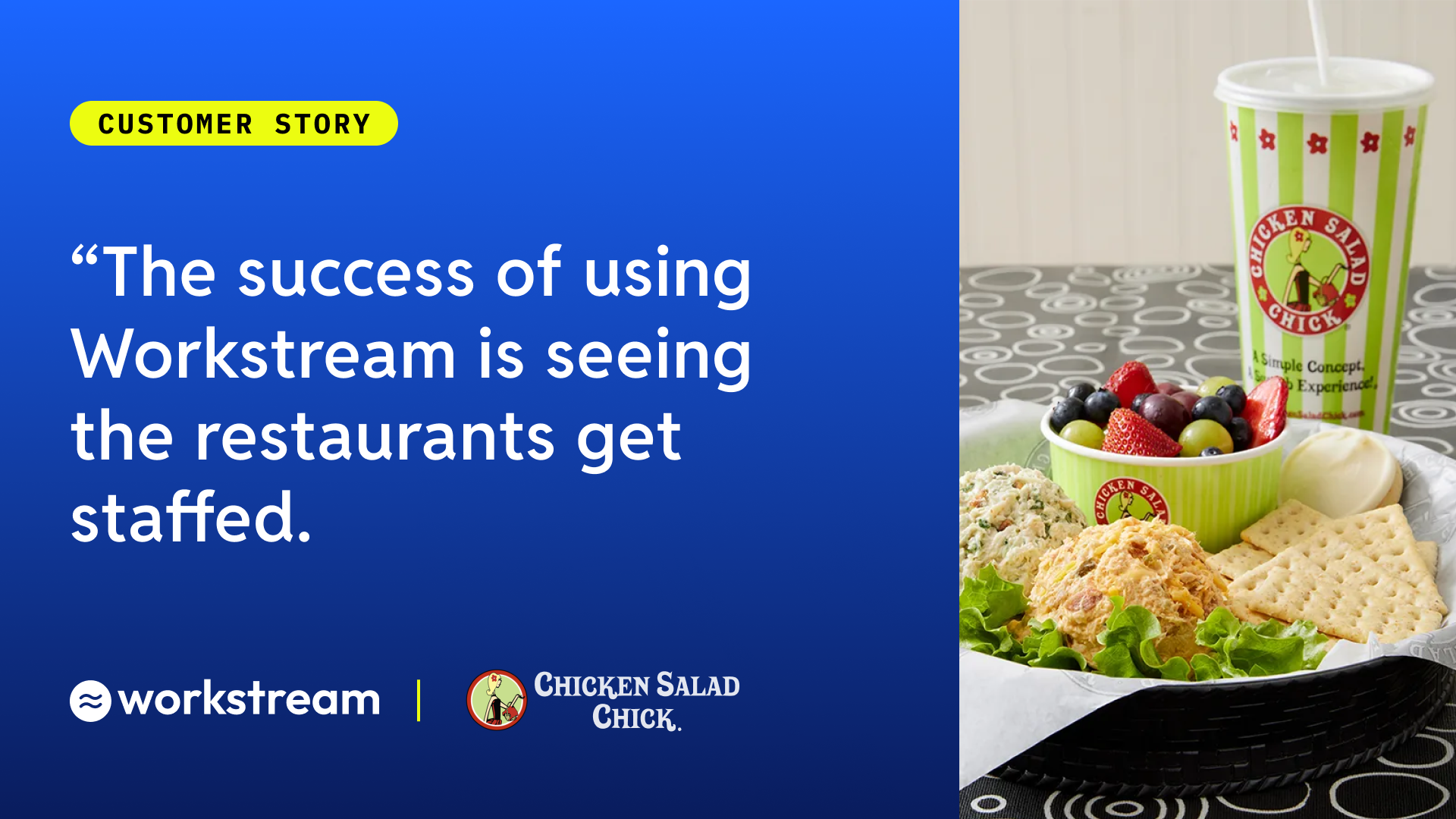 How Chicken Salad Chick quickly staffs their restaurants using Workstream