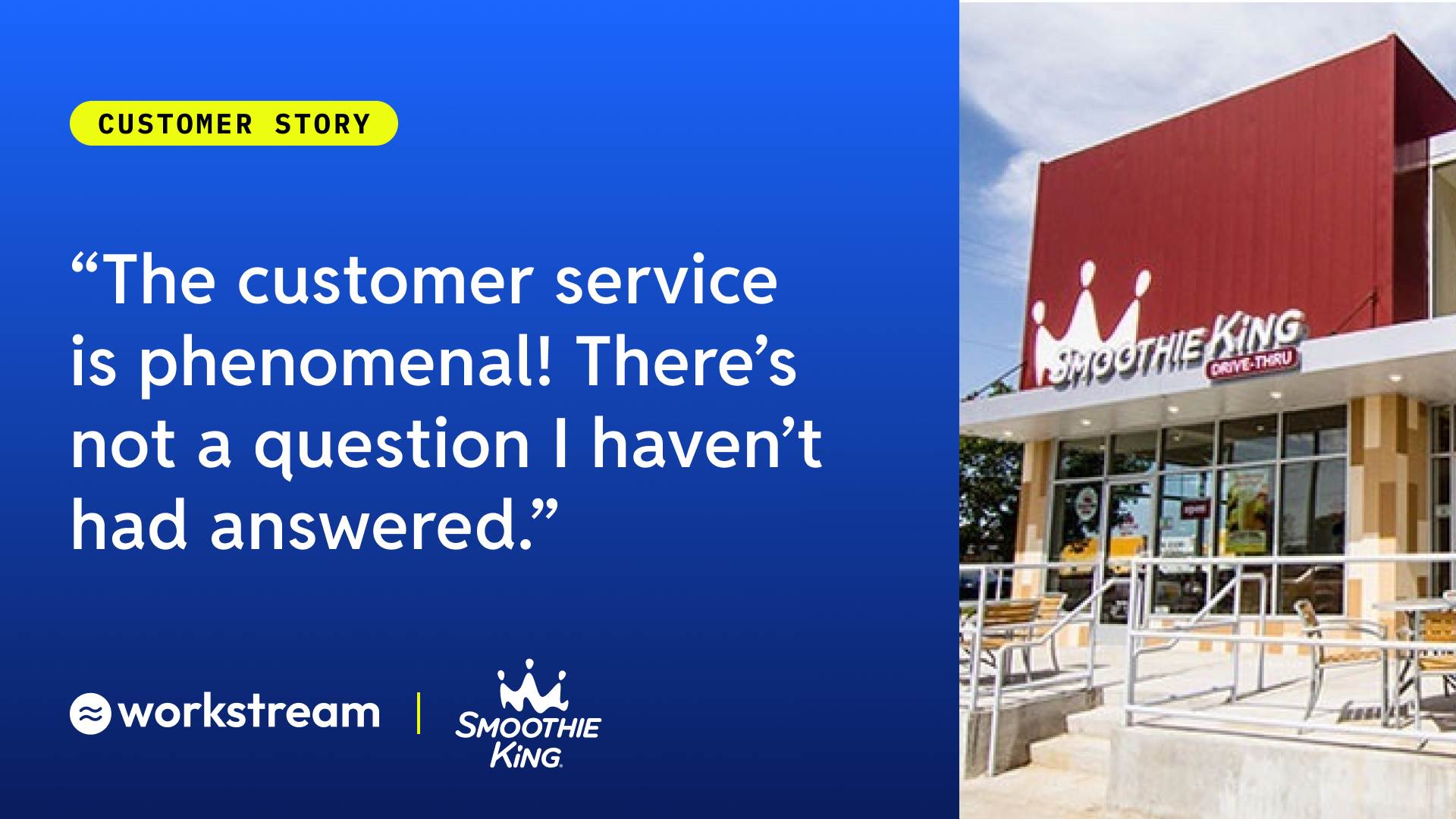 Smoothie King franchisee enhances efficiency and applicant experience with Workstream
