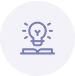 lightbulb with book icon